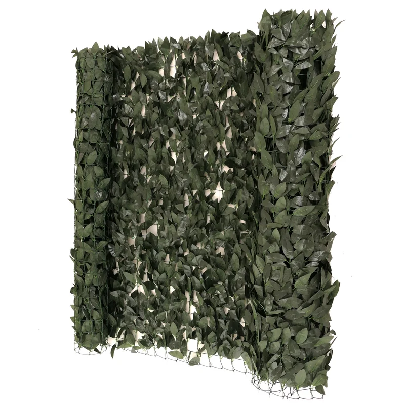 Brise-vue pour balcon pare-vue haie revêtement de protection contre le vent pour clôture de terrasse 300x150cm vert foncé 04_0009118