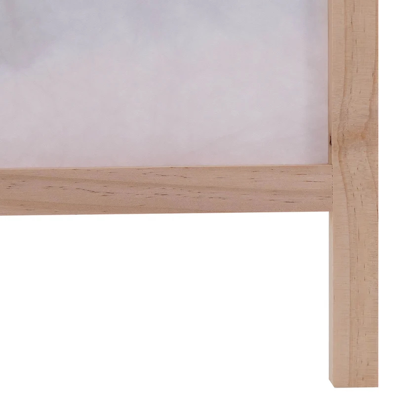 Paravent pliable 5 panneaux décoratif sépateur de pièce 170 x 227 cm motif paysage de rivière en polyéthylène beige 04_0008908