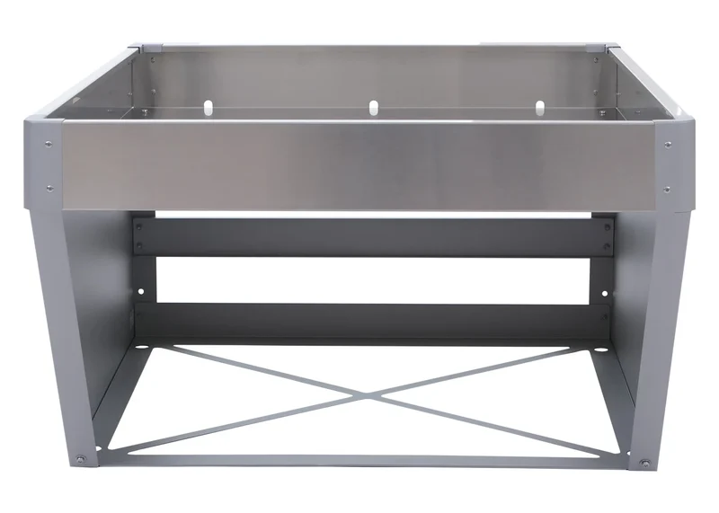 Abri pour robot tondeuse en acier revêtu par poudre avec bac à plantes 39,5 x 60 x 70 cm 04_0008934