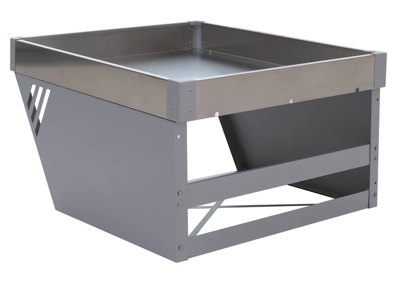 Abri pour robot tondeuse en acier revêtu par poudre avec bac à plantes 39,5 x 60 x 70 cm 04_0008934