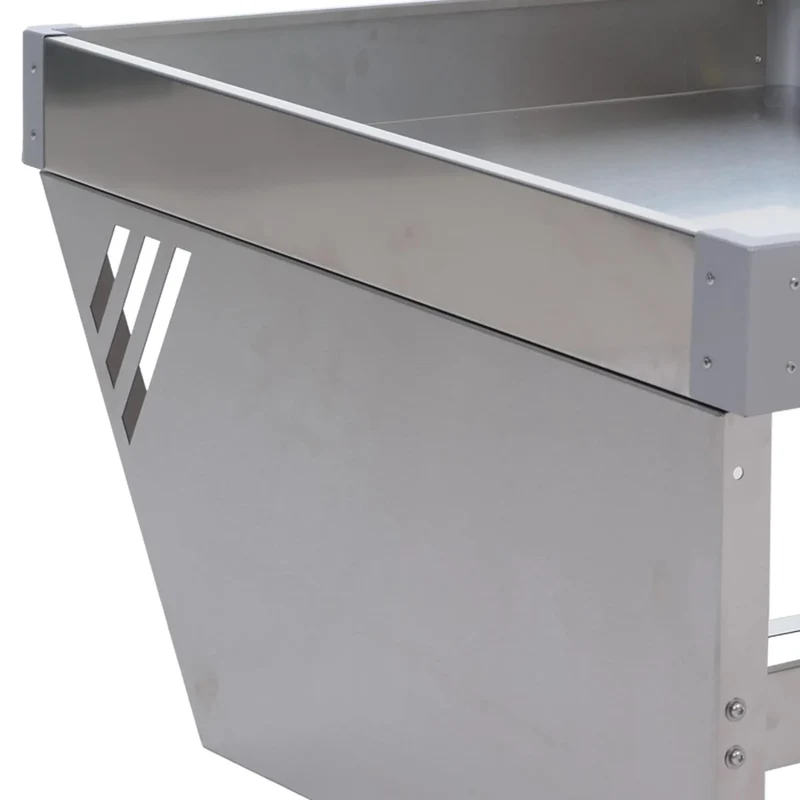 Abri pour robot tondeuse avec jardinière design moderne 70 x 60 x 39,5 cm acier gris 04_0008935
