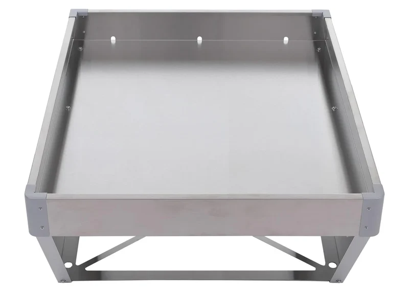 Abri pour robot tondeuse avec jardinière design moderne 70 x 60 x 39,5 cm acier gris 04_0008935