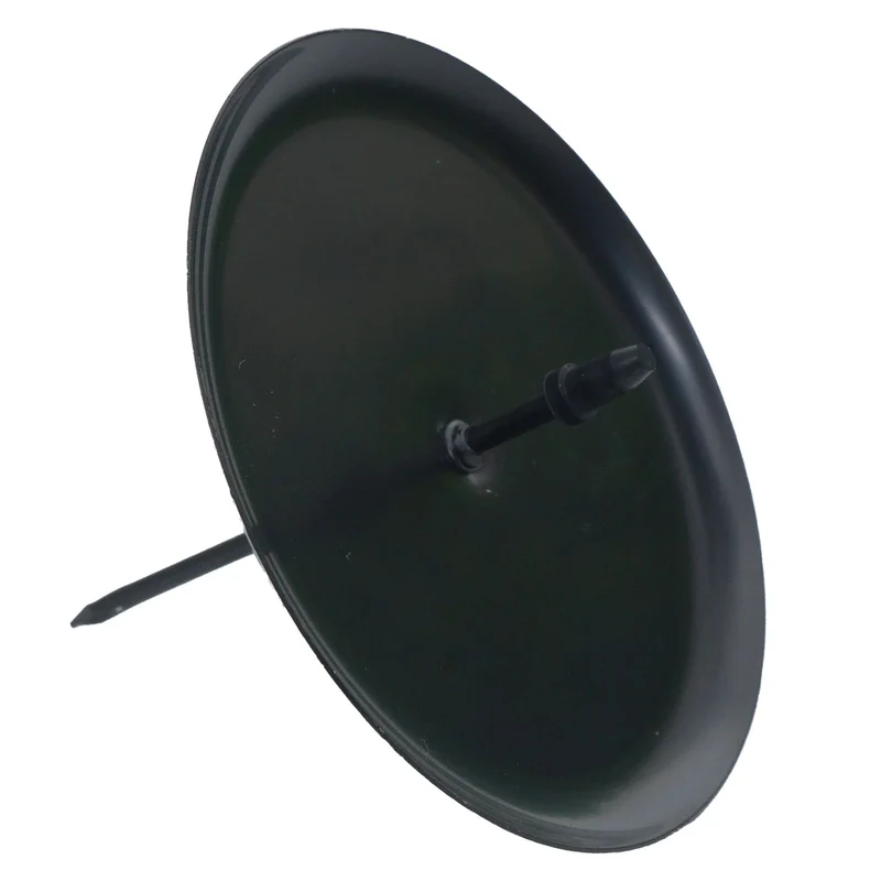 Couronne décorative ronde avec 4 porte-bougies 52 x 52 x 10 cm utilisation intérieure extérieure en PE vert 04_0009160