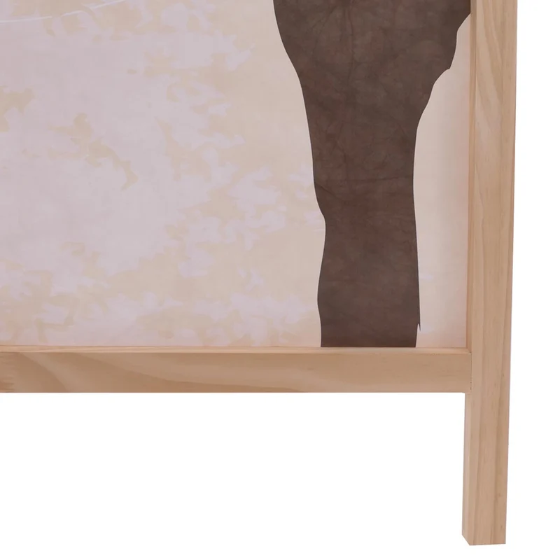 Paravent pliable 5 panneaux style déco orientale 170 x 227 cm pratique espace zen en polyéthylène beige 04_0008907