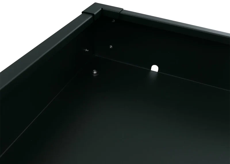 Garage pour robot tondeuse avec jardinière abri avec toit pour tondeuse robot 40 × 60 × 70 cm en métal vert 04_0008933
