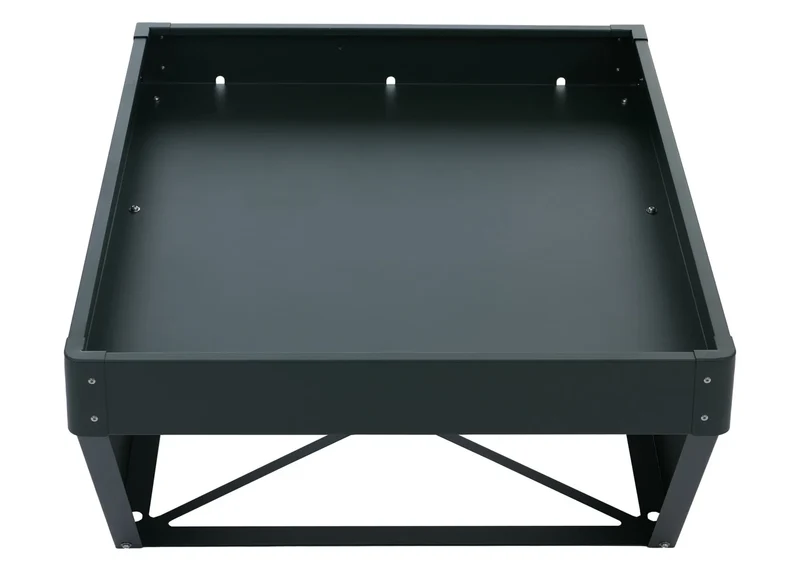 Garage pour robot tondeuse avec jardinière abri avec toit pour tondeuse robot 40 × 60 × 70 cm en métal vert 04_0008933