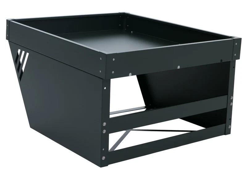 Garage pour robot tondeuse avec jardinière abri avec toit pour tondeuse robot 40 × 60 × 70 cm en métal vert 04_0008933