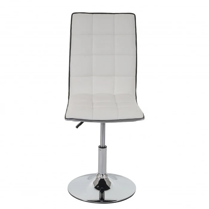 Lot de 6 chaises de salle à manger hauteur réglable en synthétique blanc CDS04278