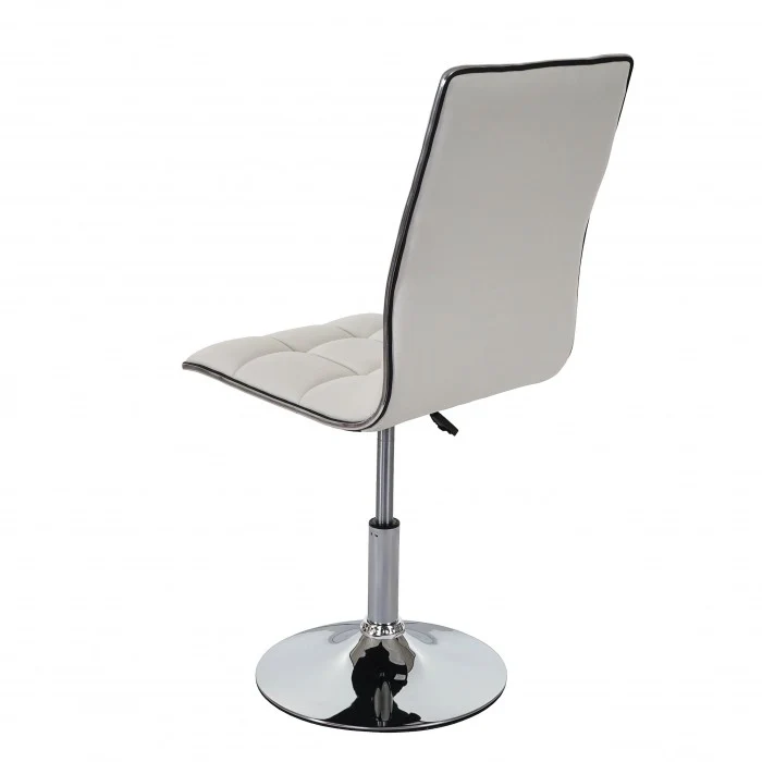 Lot de 6 chaises de salle à manger hauteur réglable en synthétique blanc CDS04278
