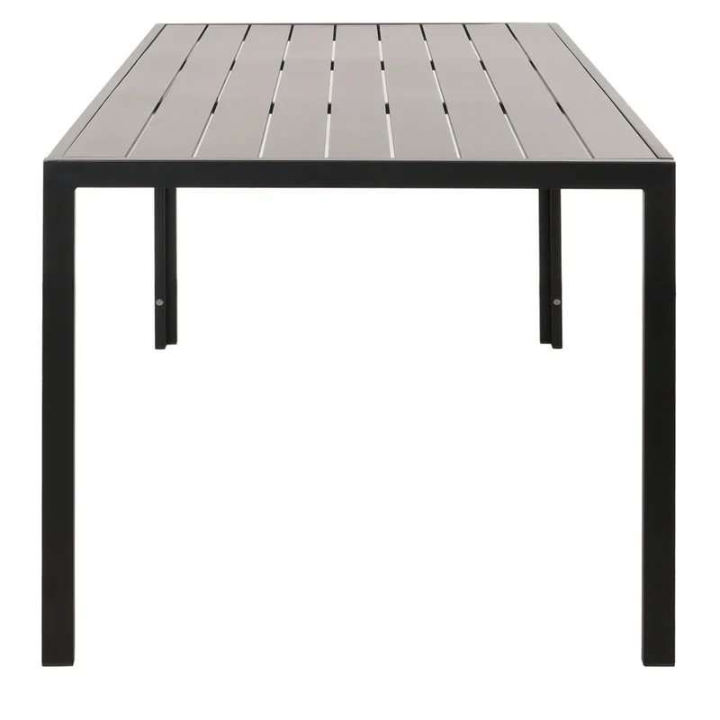 Salon de jardin table 140x80 cm + 4 fauteuils corde tressée gris et coussins crème 04_0010084