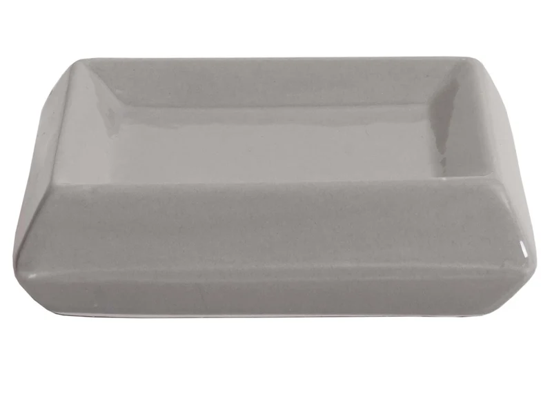 Lot de 5 accessoires de salle de bain modernes 33 x 10 x 10 cm design épuré en céramique gris 04_0010637