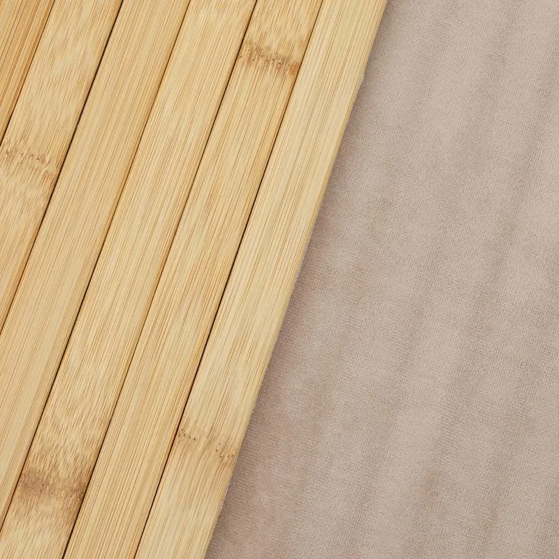 Lot de 2 sets de table rectangulaires adaptables cuisine extérieur 45 x 30 cm en bambou naturel 04_0010973