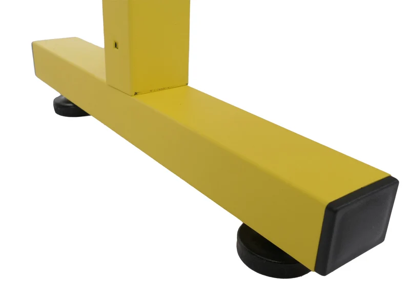 Grille de barrière grille de protection de clôture à ciseaux extensible hauteur 98 cm en aluminium jaune 04_0008755