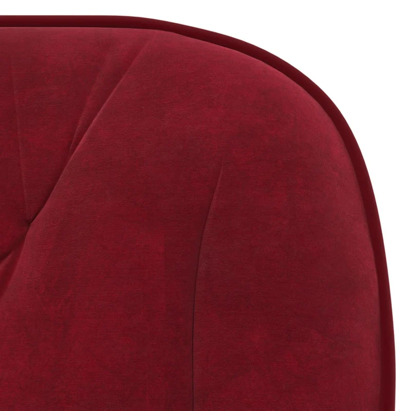 Lot de 2 chaises de salle à manger siège pivotant hauteur réglable rouge bordeau x velours rouge DEC025306