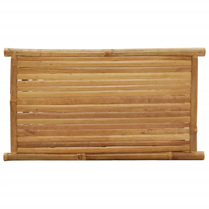 Table basse style exotique avec étagère 70 x 40 x 35 cm bambou avec une finition naturelle DEC037126