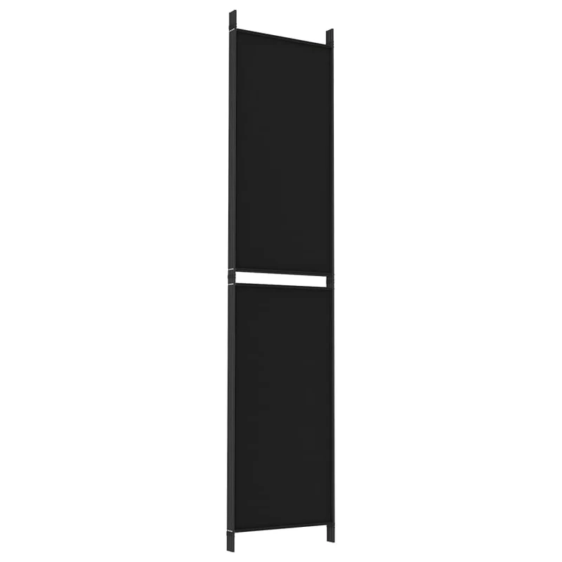 Cloison de séparation paravent pliable en tissu noir pare-vue intérieur 200 x 220 cm DEC030908