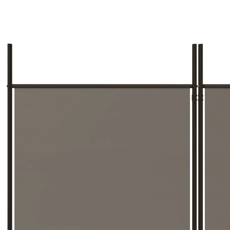 Cloison de séparation paravent pliable en tissu anthracite pare-vue intérieur 200 x 200 cm DEC030824