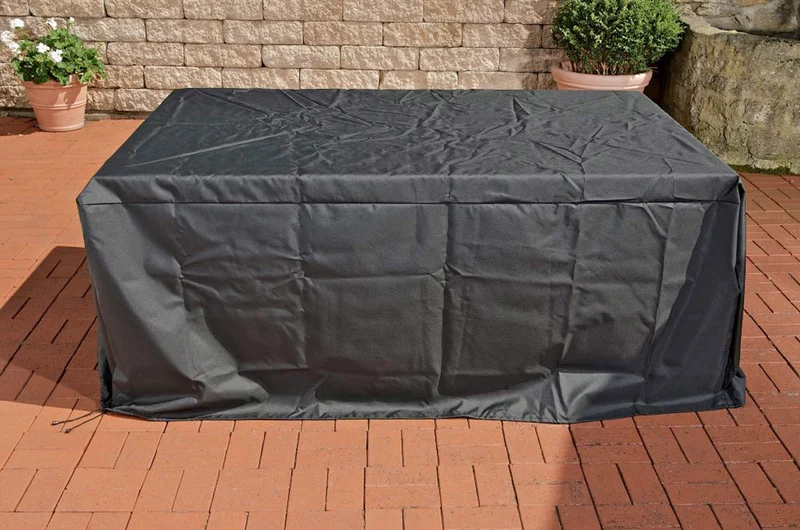 Housse de protection pour mobilier de jardin – 208 x 157 x 75 cm – Imperméable et résistante aux intempéries 10_0008017
