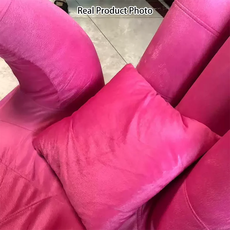 Contemporary Creative Palm Five Fingers Velvet Plywood Iron Sponge Swivel Accent Chair Backrest Armrest For Living Room