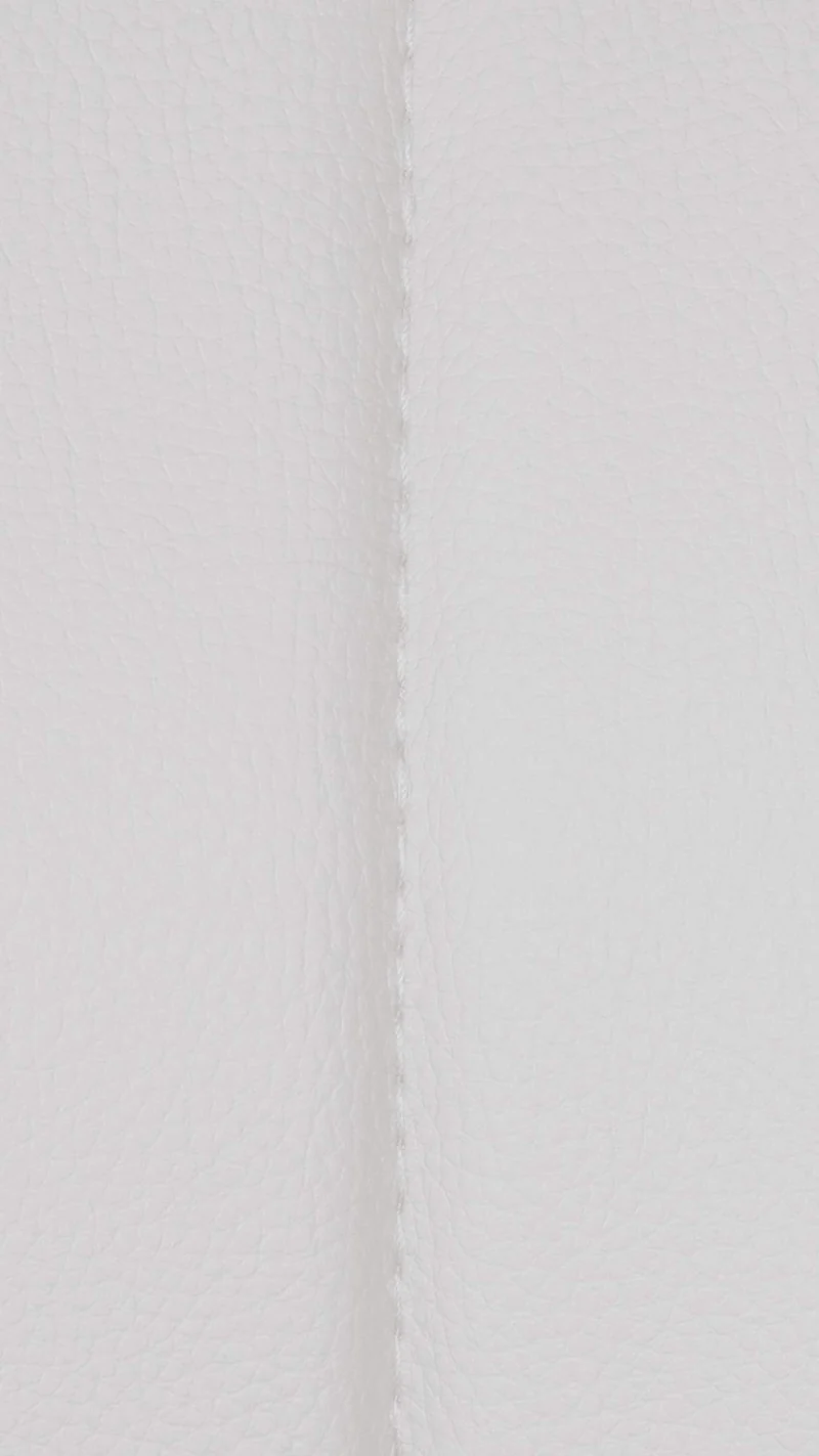 Lot de 2 tabourets de bar chaises hautes réglables en PVC blanc dossier ajouré et pied métal blanc 10_0006492