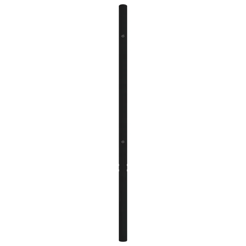 Tête de lit accessoire couchage chambre à coucher meuble 120 cm métal noir TDL0202442