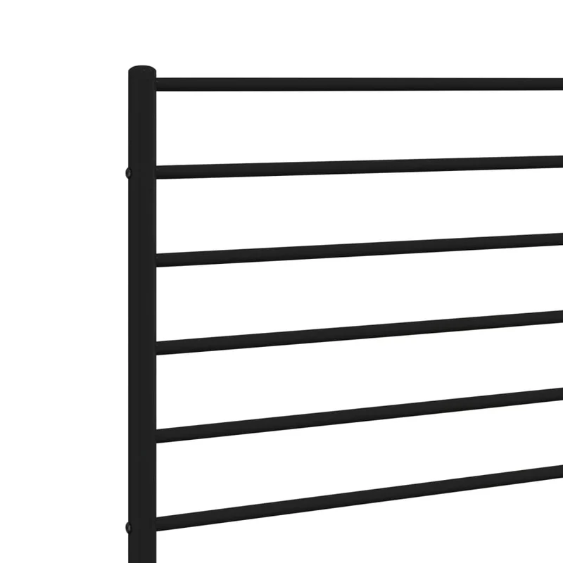 Tête de lit accessoire couchage chambre à coucher meuble 120 cm métal noir TDL0202442