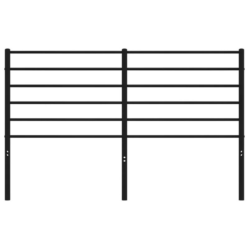 Tête de lit accessoire couchage chambre à coucher meuble 135 cm métal noir TDL0202439