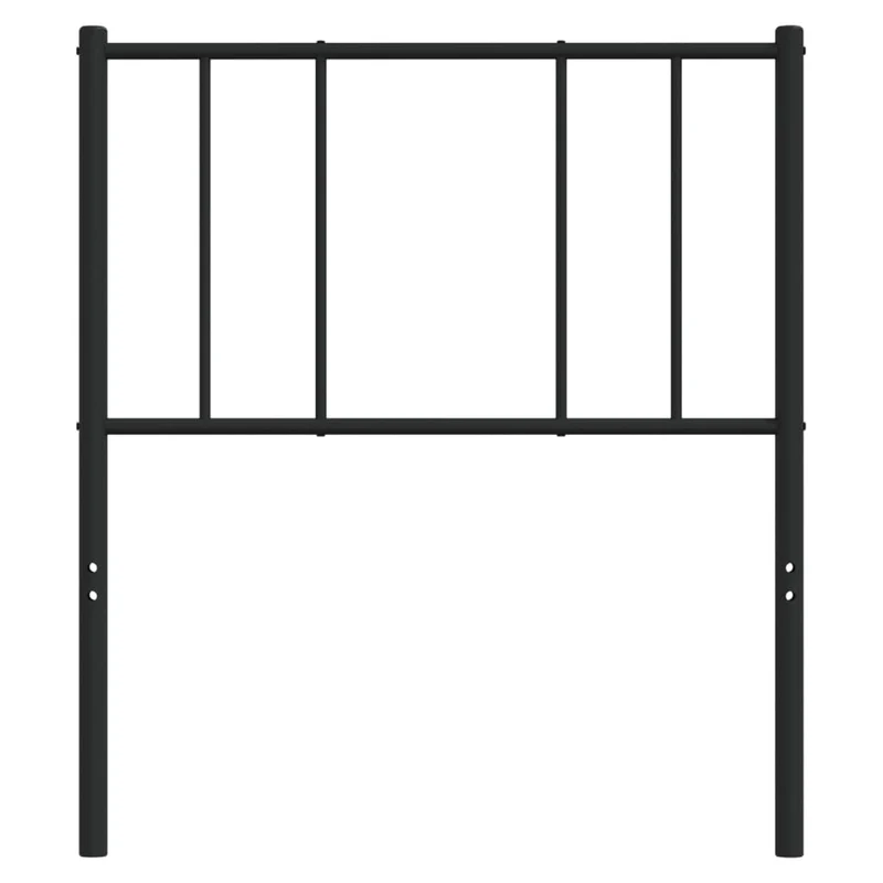 Tête de lit accessoire couchage chambre à coucher meuble 90 cm métal noir TDL0202401