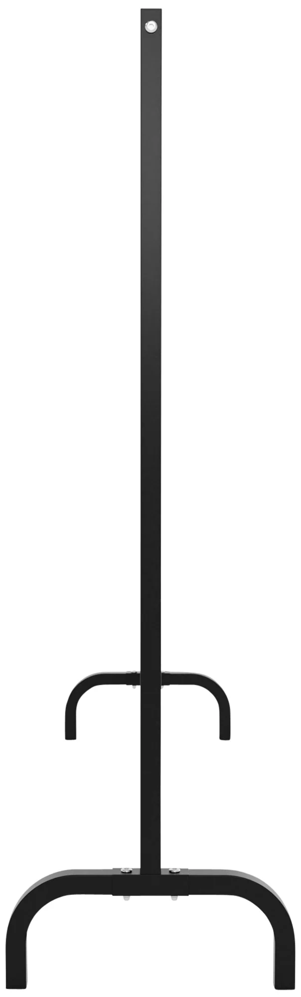 Portant à vêtements robuste en métal noir – style industriel sans roulettes 150x38x120 cm 10_0008985