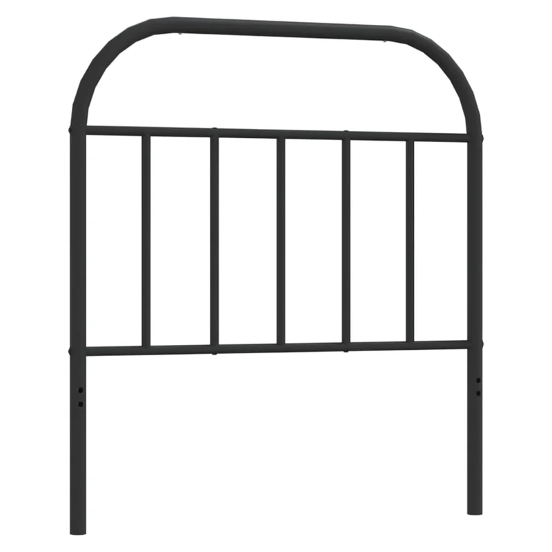 Tête de lit accessoire couchage chambre à coucher meuble 80 cm métal noir TDL0202405