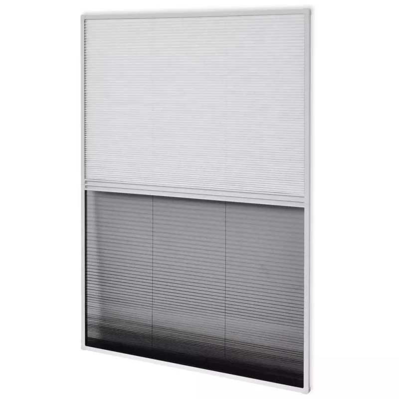 Moustiquaire plissée pour fenêtre et store Aluminium 80 x 120cm DEC022167
