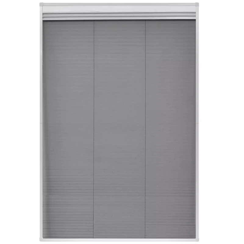 Moustiquaire plissée pour fenêtre et store Aluminium 80 x 120cm DEC022167