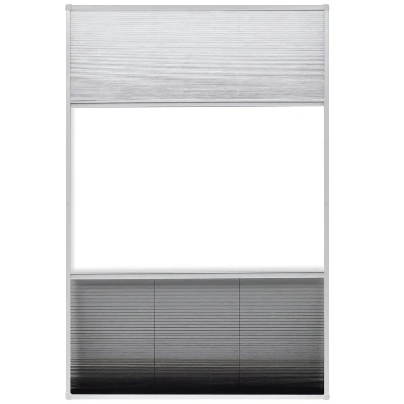 Moustiquaire plissée pour fenêtre et store Aluminium 80 x 120cm DEC022167