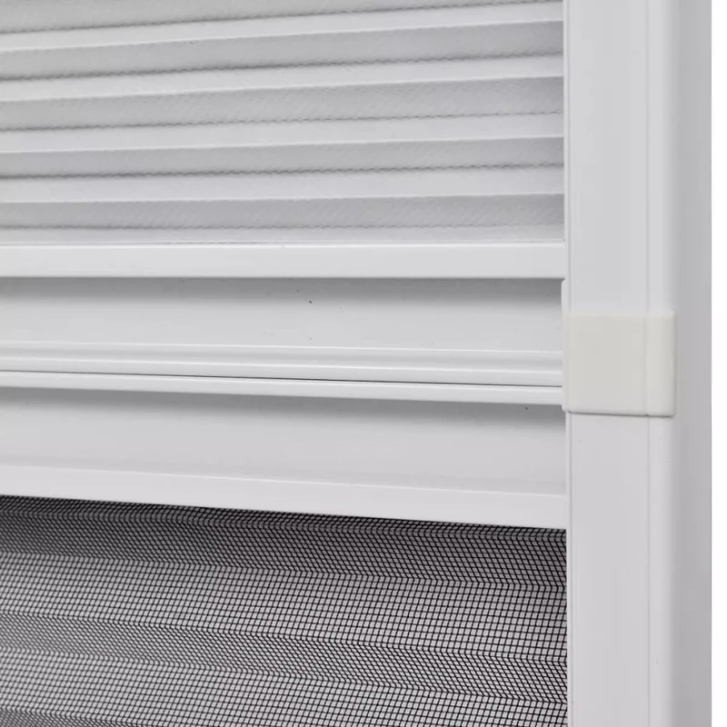 Moustiquaire plissée pour fenêtre et store Aluminium 80 x 120cm DEC022167