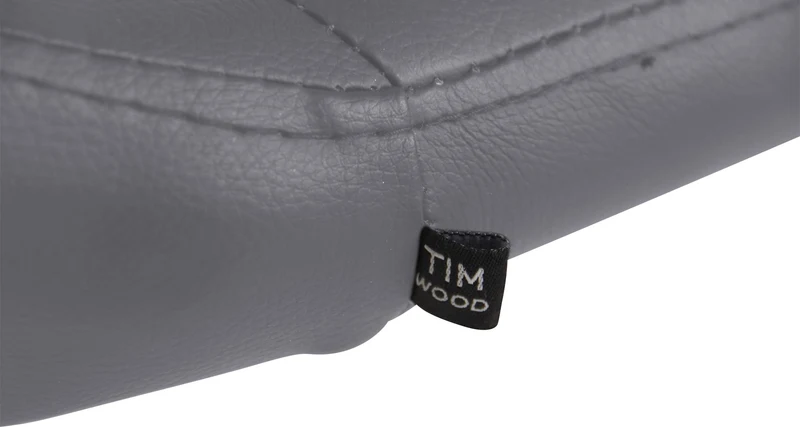 Fauteuil lounge pivotant 360° à dossier enveloppant similicuir gris avec base étoilée en métal 10_0008229