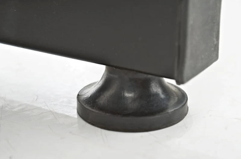 Table d’esthétique hydraulique pivotante soins esthétiques et pédicure repose-pieds divisé similicuir noir 10_0008211