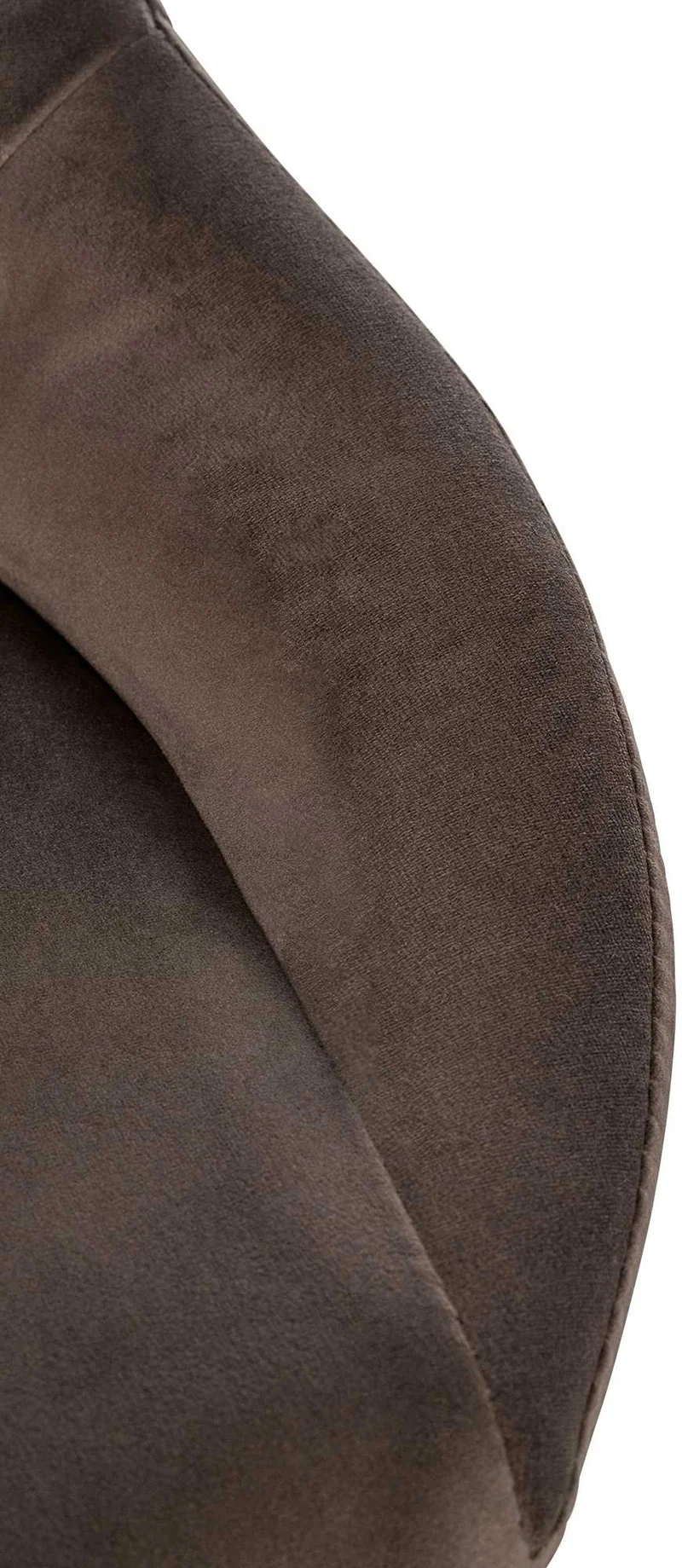 Tabouret de bar x1 avec repose-pieds pivotant et réglable en velours noir et métal TDB10816