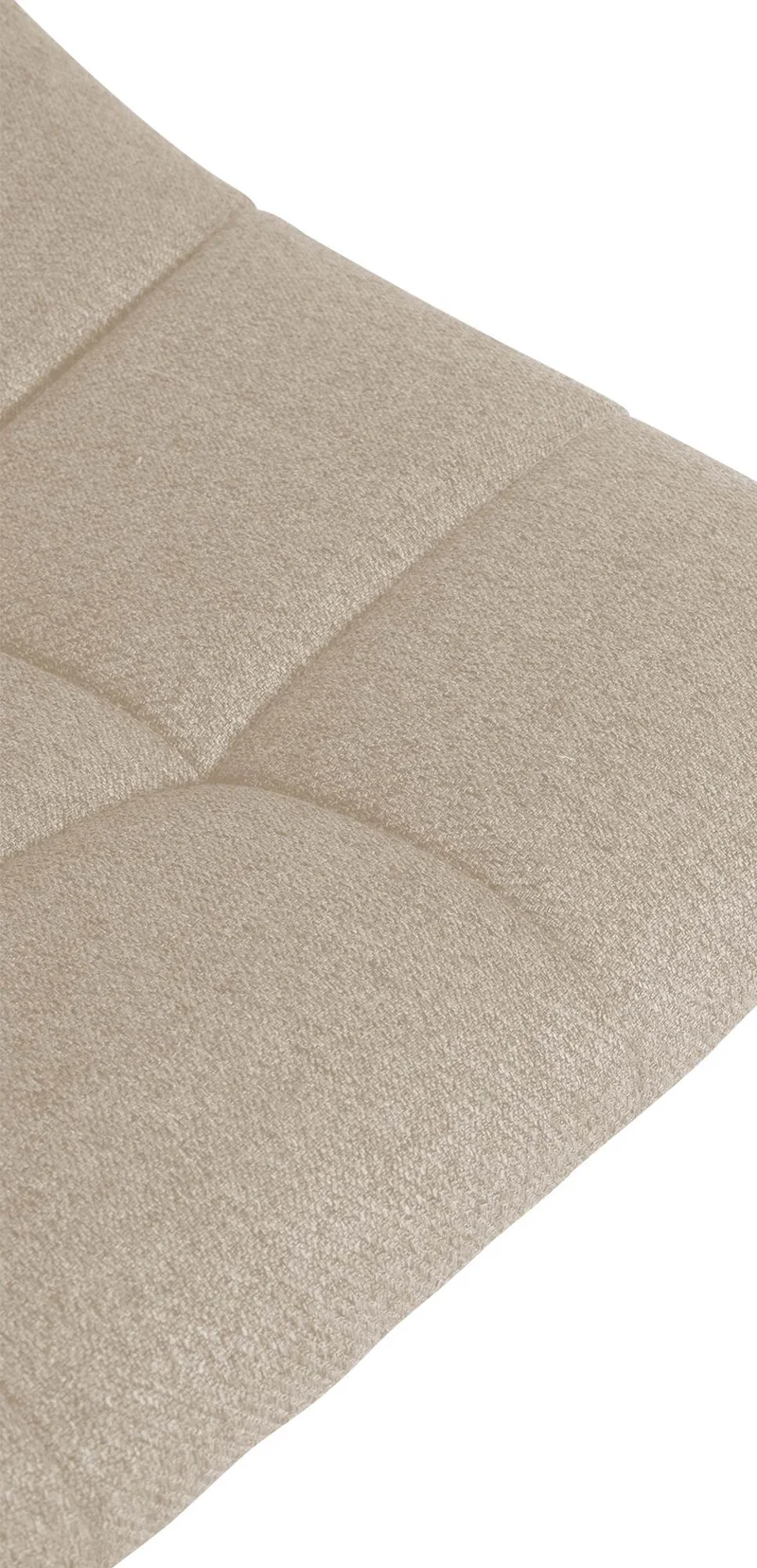 Lot de 2 tabourets de bar en tissu crème base métal chromé réglable en hauteur et repose-pieds TDB10620