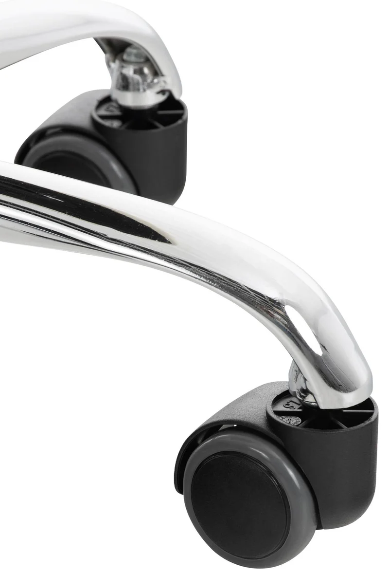 Lot de 2 tabourets de travail cabinets médicaux les salons de beauté en métal chromé assise en PVC noir 10_0002348