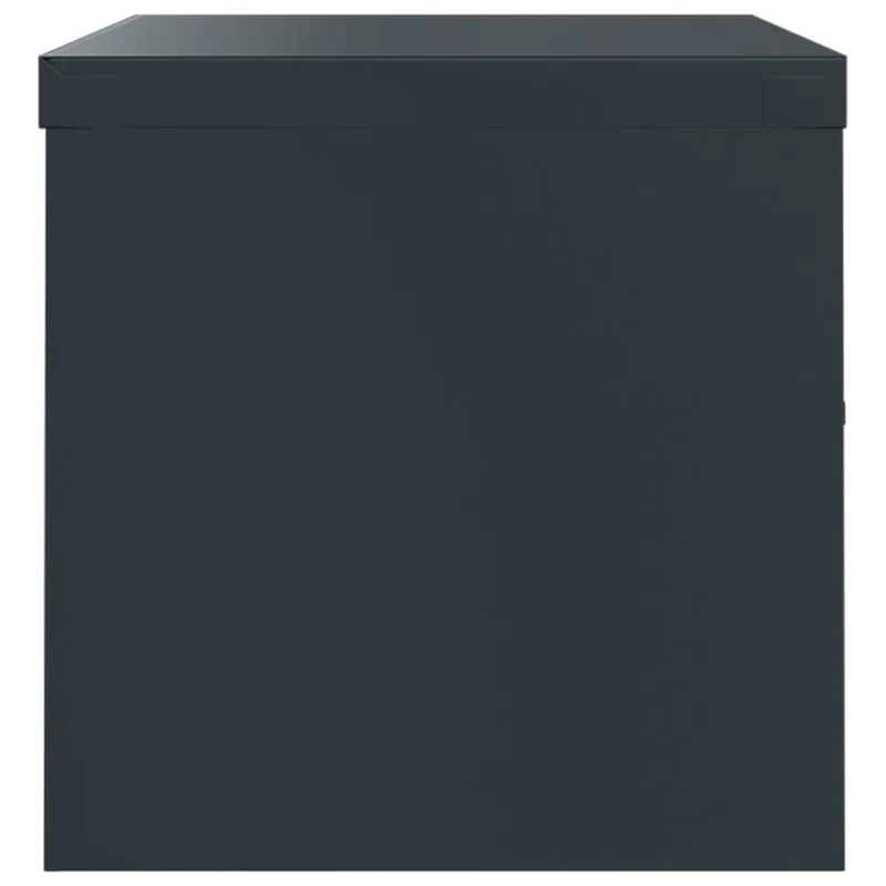 Caissons à tiroirs meuble de bureau portes verrouillables 90 x 40 x 40 cm en acier anthracite DEC024507