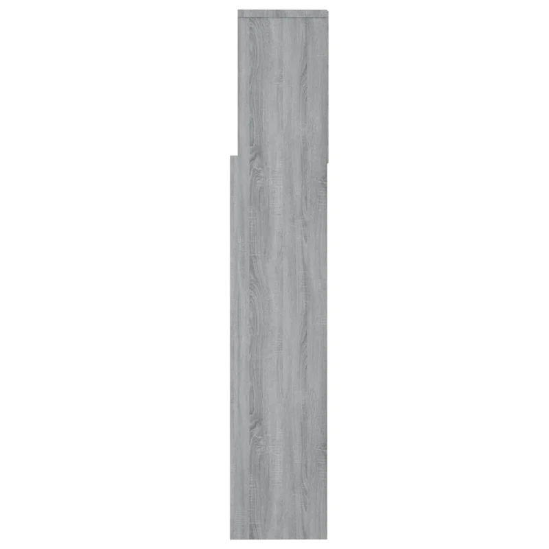 Tête de lit avec rangement accessoire de lit table de chevet étagère 160 x 19 x 103,5 cm MDF gris TDL0200007