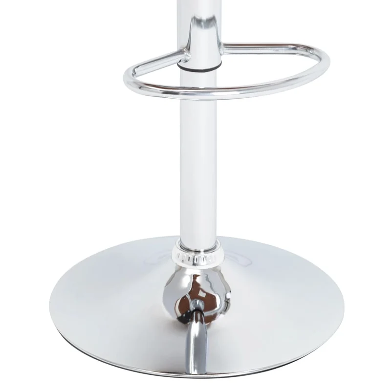 Tabouret de bar x1 chaise haute design rétro en PVC noir bois courbé et métal DEC029513