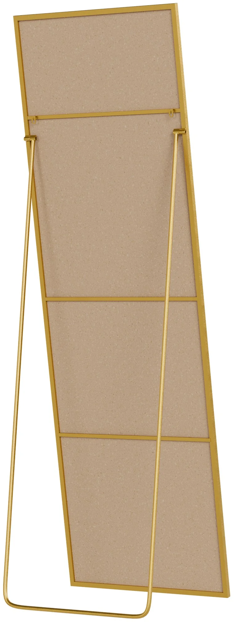 Miroir sur pied inclinable pleine longueur cadre métal doré design moderne 160x50 cm 10_0008456