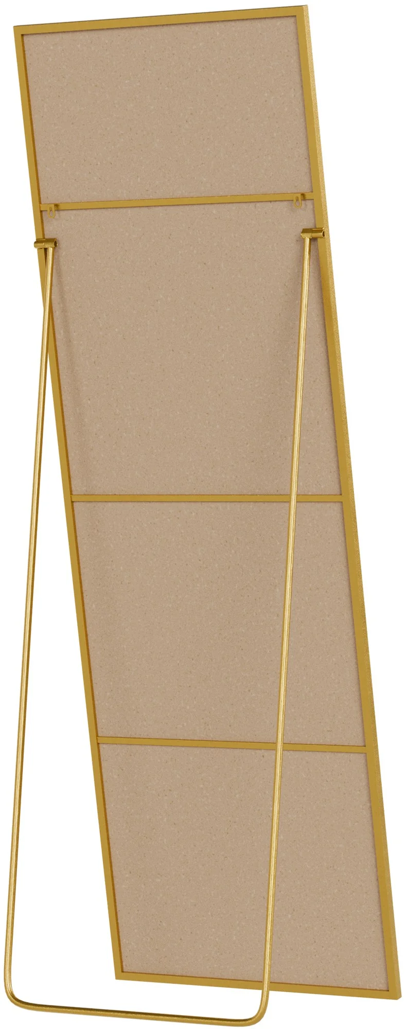 Miroir sur pied inclinable pleine longueur cadre métal doré design moderne 150x50 cm 10_0008392