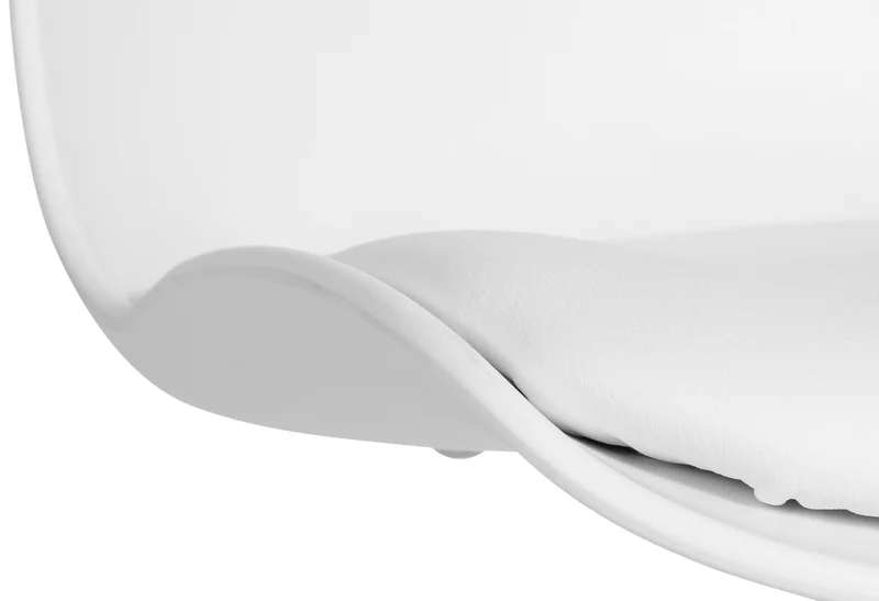 Tabouret de bar x1 hauteur réglable et siège pivotant avec siège en plastique blanc métal blanc 10_0006266