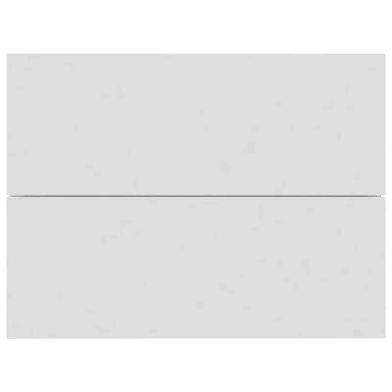 Lot de 2 tables de chevet murales avec tiroirs 40 x 30 x 30 cm bois d'ingénierie blanc DEC034887