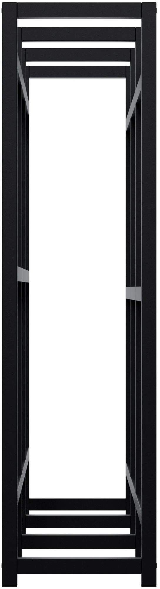 Étagère de rangement industrielle 116x135 cm organisation et présentation en métal noir 10_0008358