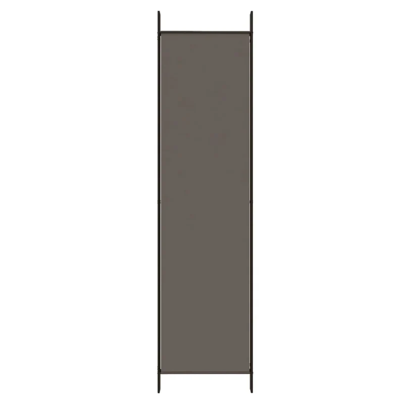 Paravent séparateur de pièce cloison 3 panneaux 150 x 220 cm tissu anthracite et fer DEC030724