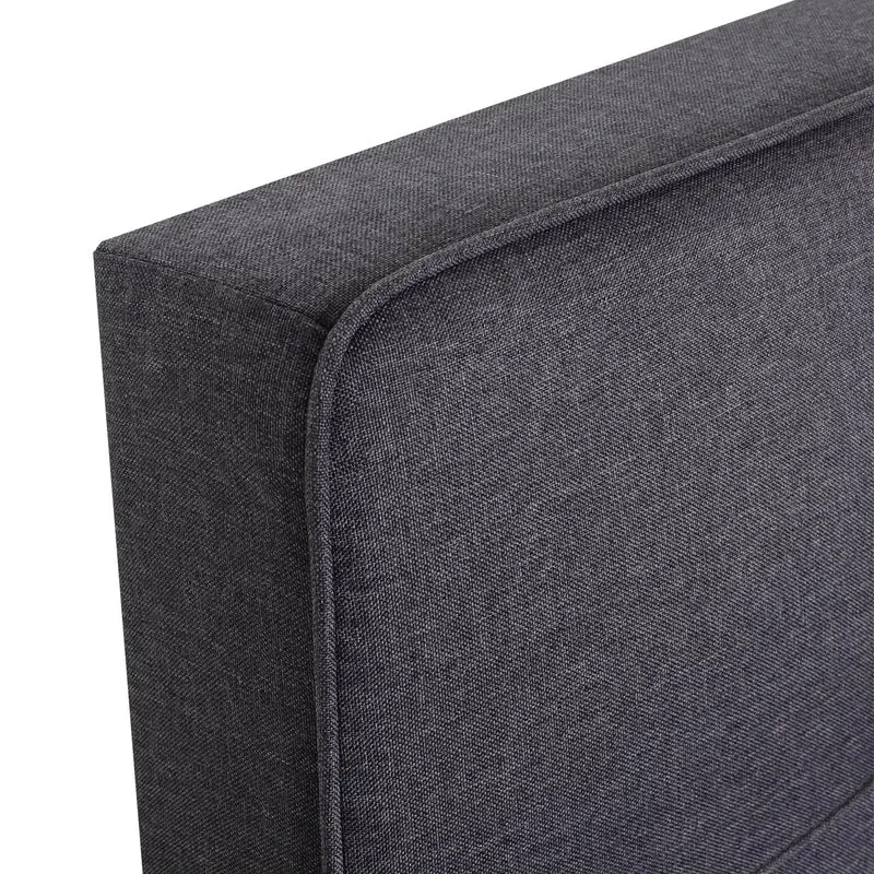 Fauteuil de couchage chaise longue canapé-lit lit d'appoint relaxation surface de couchage 103x197 cm en tissu gris foncé 04_0006249