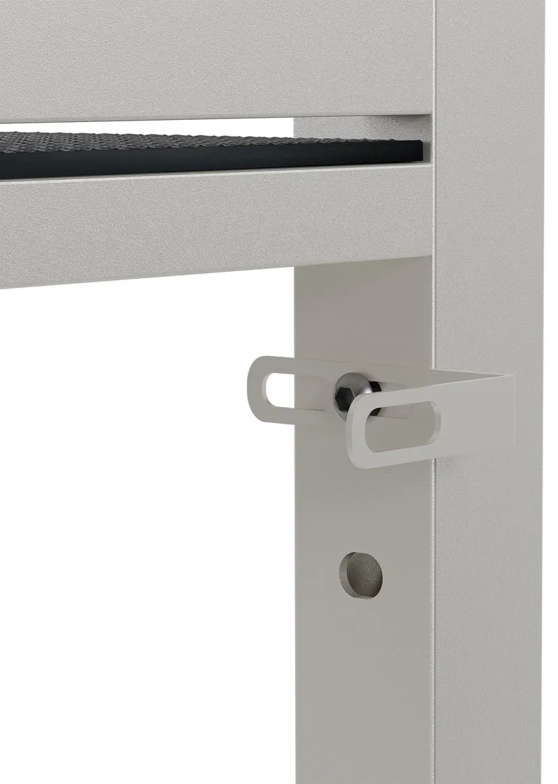 Étagère superposée pour machine à laver et sèche-linge 73 × 60 × 110 cm métal blanc 300 kg 10_0008370